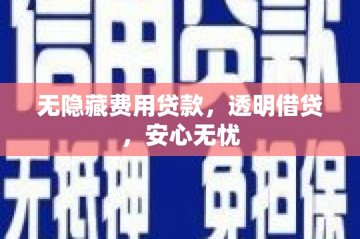 龙胜无隐藏费用贷款，透明借贷，安心无忧