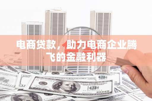 龙胜电商贷款，助力电商企业腾飞的金融利器